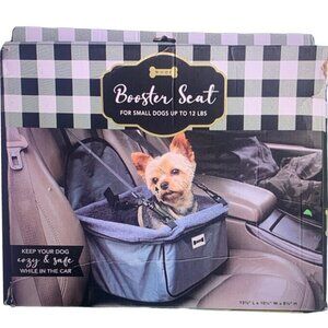 NEW Woof Dog Booster Seat (Color: Grey) For Dogs up to 12 LBS